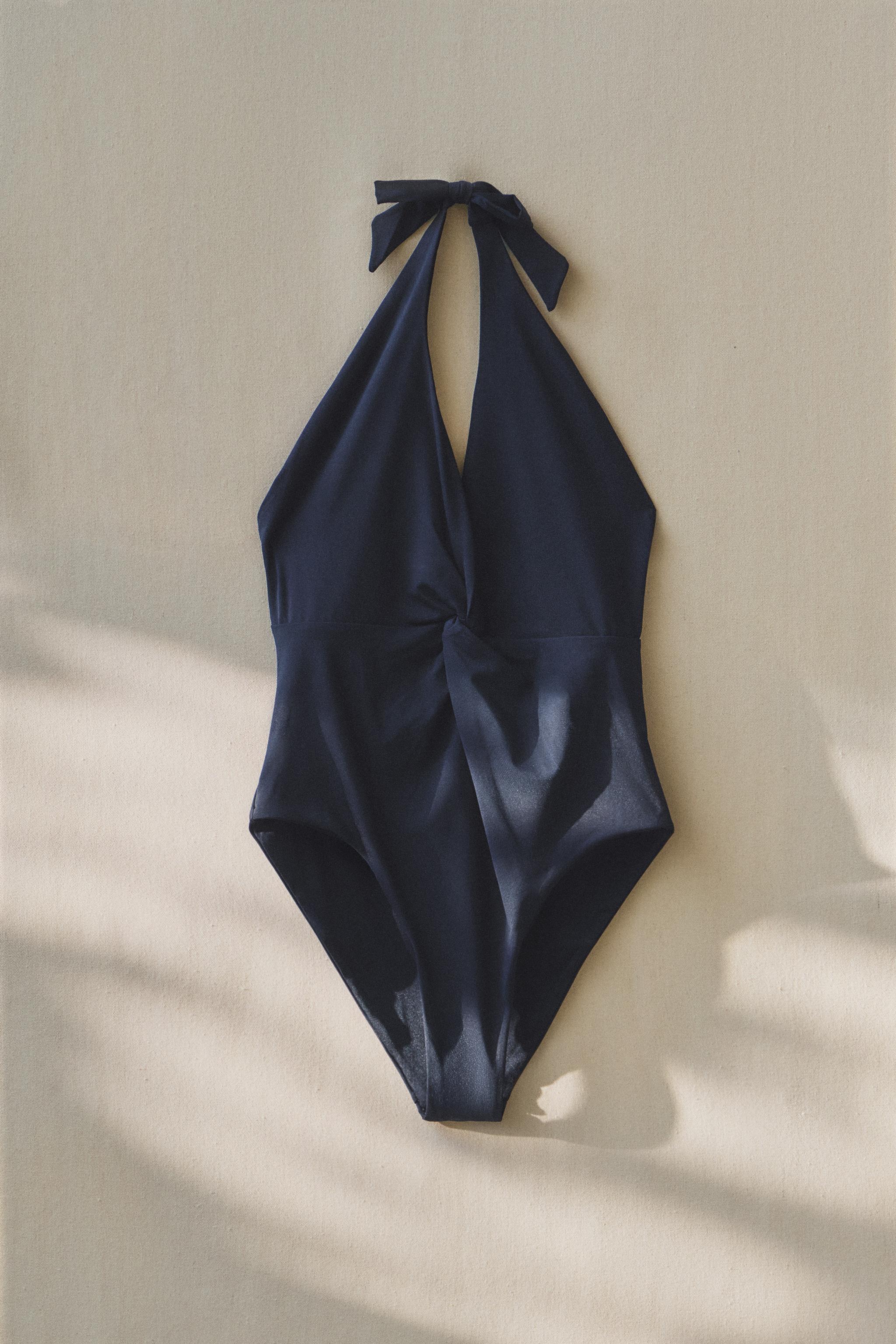 MAILLOT DE BAIN HALTER NŒUD